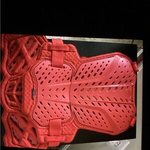 Red Protective Vest with Adjustable Straps